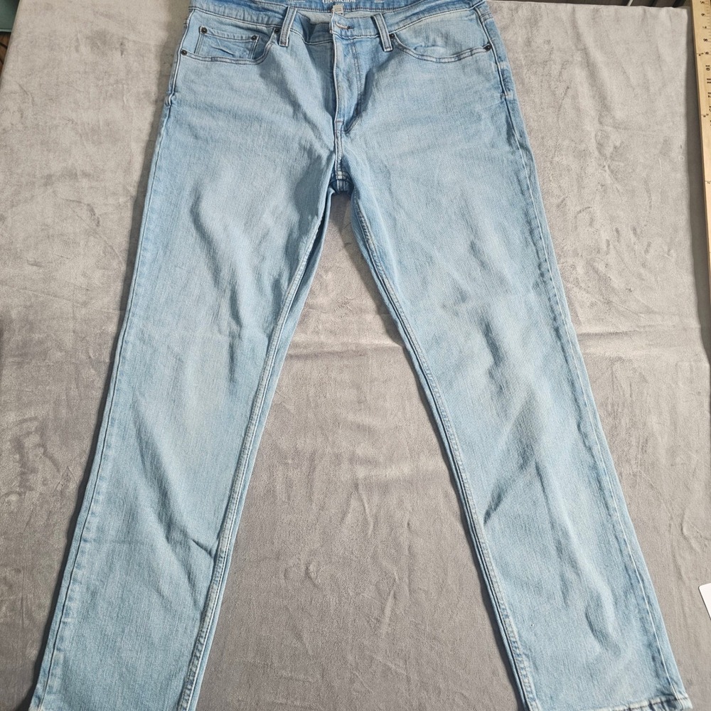 Goodfellow & Co Mens Slim Fit Total Flex Light Wash Blue Denim Jeans 38x32